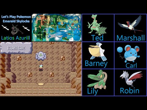 Let's Play Pokemon Emerald Skylocke:  Part 26 - Legendary Golems With Fossils