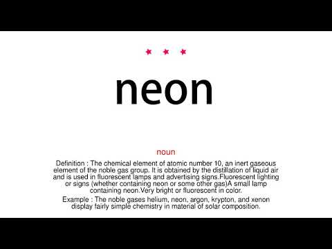 How to pronounce neon - Vocab Today