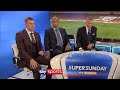 Thierry Henry touches Jamie Carragher's leg