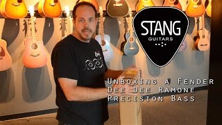 Video thumbnail for Unboxing a Fender Dee Dee Ramone Precision Bass by Stang Guitars
