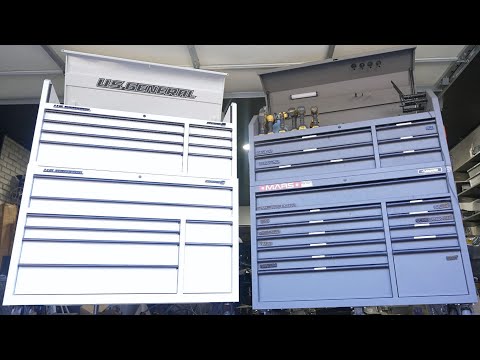 US General Series 3 56 inch VS Husky 56 Inch Toolbox