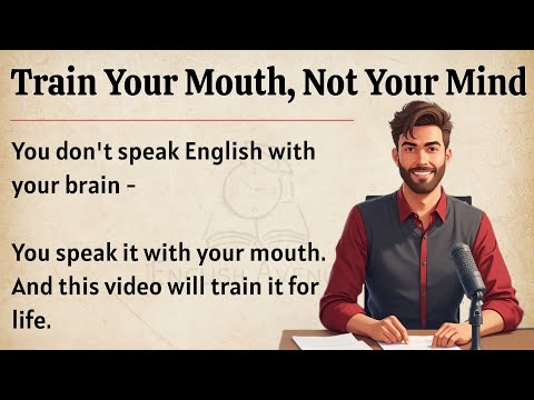 Train Your Mouth , Not Your Mind || Graded Reader || Speak Naturally and confidently English ✅️