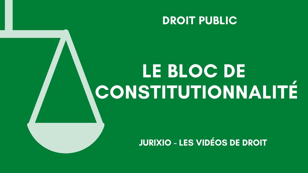 Le bloc de constitutionnalité