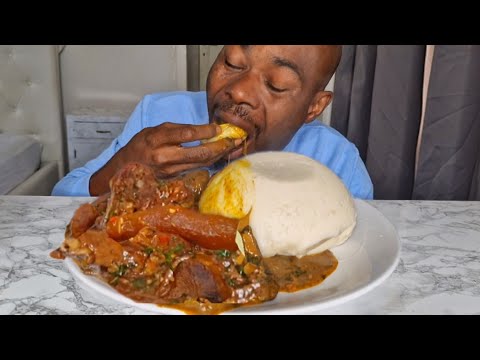 Ogbono Soup And Fufu