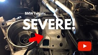 The Most SEVERE BMW N54/N55 Engine Gasket Oil Leak!