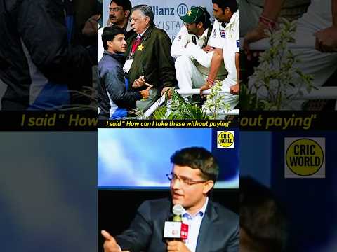 Sourav Ganguly beautiful story of Pakistani Shopkeeper👀💓🏏#shorts