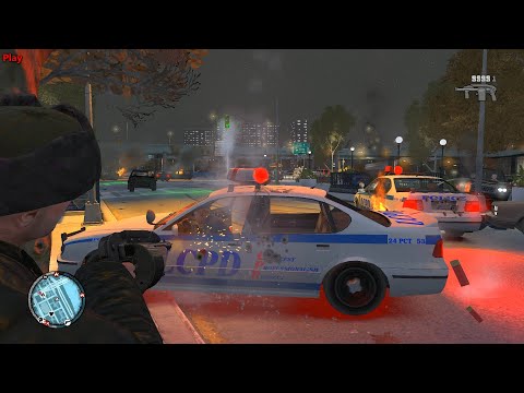 GTA 4 TLAD: Johnny's Epic Cop Rampage & Insane 6-Star Chase – Explosive Gunfights & Wild Escapes!