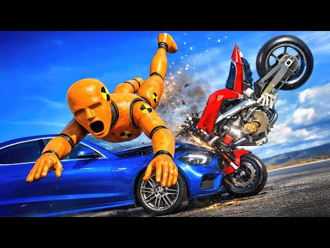 Motorbike and Car Crashes #05 [BeamNG.Drive]