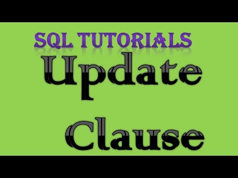 SQL Tutorial 16 Update clause