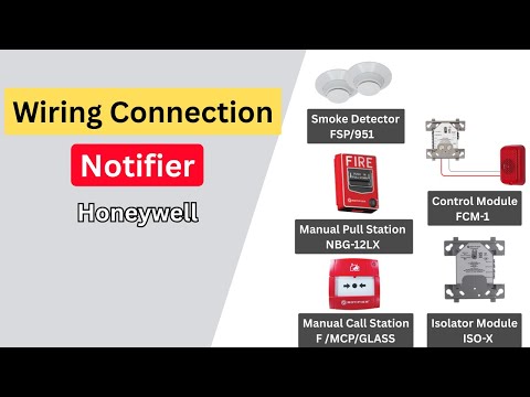 Honeywell Notifier  Fire Alarm Wiring Connection | Detector, MCP, Sounder, Isolator Explained!