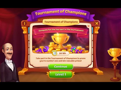 Homescapes Tournament of Champions Cup 1 - 6 After Level 7320  HD Walkthrough | 3 - match game