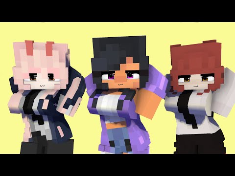 DARLING OHAYO GASOLINA FIRST MEET PRETTY APHMAU NEW FRIEND MAKIMA POWER-MINECRAFT ANIMATION #shorts