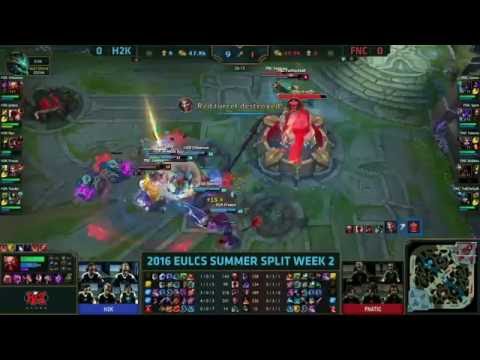 H2k vs FNC highlights the best Draven Freeze Game I