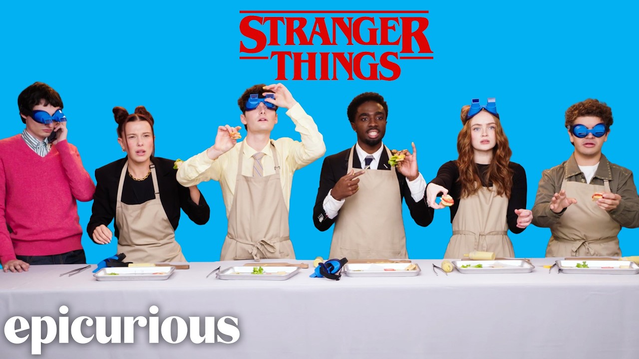 &lsquo;Stranger Things&rsquo; Cast Test Their Basic Culinary Skills | Epicurious - YouTube