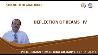 Lecture - 33 Deflection of Beams - IV