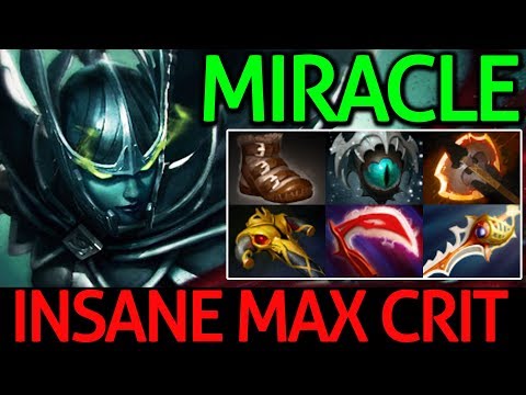 Miracle- Dota 2 [Phantom Assassin] Insane Max Crit - Carry Game