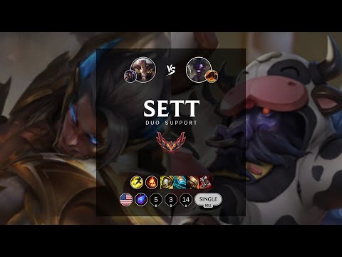Sett Support vs Alistar - NA Grandmaster Patch 12.16