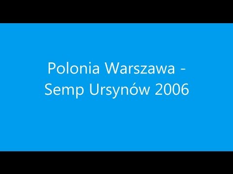 Polonia Warszawa -  Semp Ursynów 2006 11 grudnia 2016