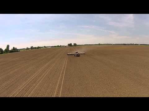 Soybean planting  MF 3690 and Kinze 3600, Spring 2015