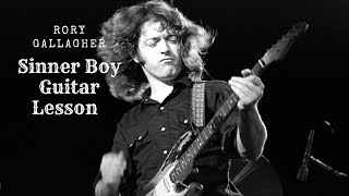 RORY GALLAGHER  - Sinner Boy Guitar Lesson