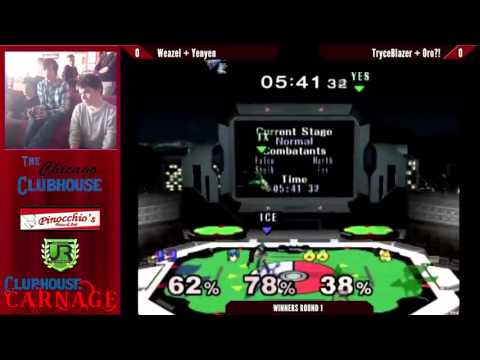 Clubhouse Carnage Doubles  WINNERS ROUND 1 - Weazel + Yenyen vs TryceBlazer + Oro?!