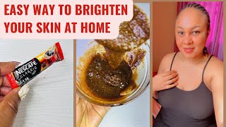 Easy Way To Brighten A Dull Skin At Home/DIY BODY SCRUB