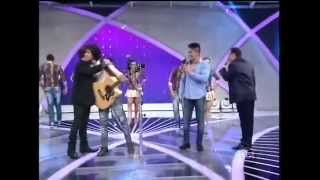 Biel Dias com Hugo e Tiago no Programa Raul Gil (sbt) 24/05/2014.