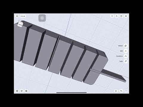 [How to Shapr3D] ice cube tray 2D to 3D drawing 95