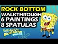 Rock Bottom Walkthrough All Golden Spatulas Paintings Artwork Locations Spongebob Collectibles