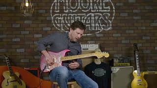 Video thumbnail for Fender Custom Shop Limited Edition '68 Pink Paisley Stratocaster by MooreMusicGuitars