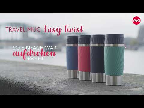EMSA TRAVEL MUG Easy Twist – So einfach war aufdrehen noch nie. Jetzt mit „Geld-zurück-Garantie".