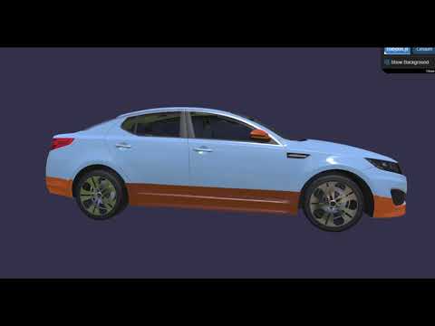Kia K5/Optima (1st generation) - Blender 3D object - Gulf Oil design