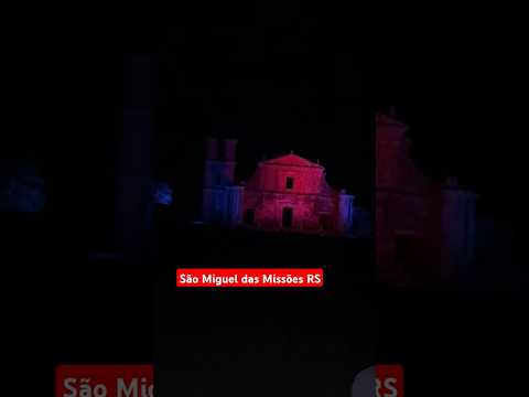 Espetáculo de som e luz nas Ruínas de São Miguel das Missões RS #cultura #tradição #gaucha