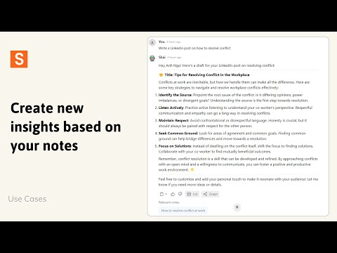 Create new Insights in seconds with Saner.ai