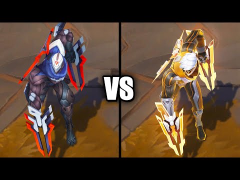 PROJECT Zed vs Prestige PROJECT Zed Skins Comparison (League of Legends)