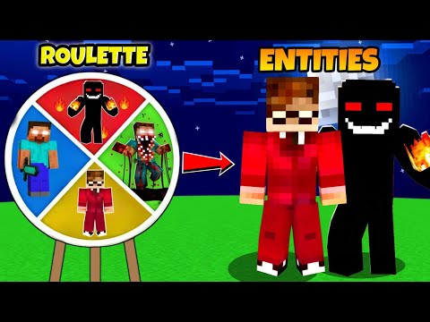 Minecraft But, Roulette Give Scary Entities Power | Himlands | Darkheroes series