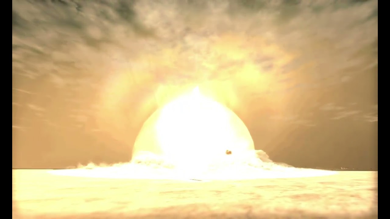 testing tsar bomba nuclear bomb （50 mega tons）