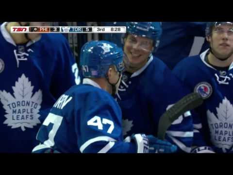 Leo Komarov First Goal of the Season! Shorthanded! (Flyers vs Leafs) [November 11th, 2016]