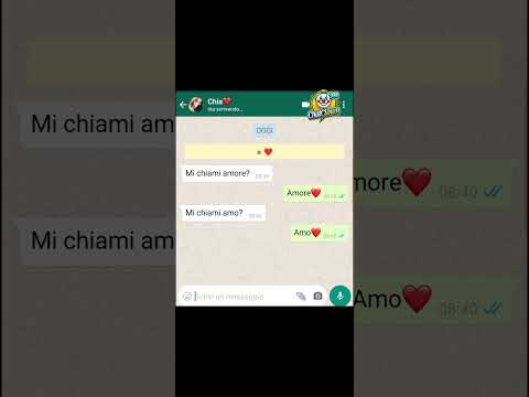Mi chiami amore? Scopri il messaggio! #short #whatsapp #chat