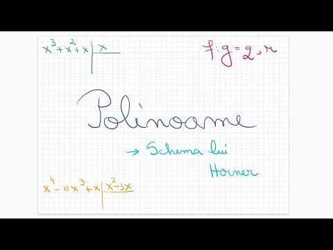 Polinoame: schema lui Horner