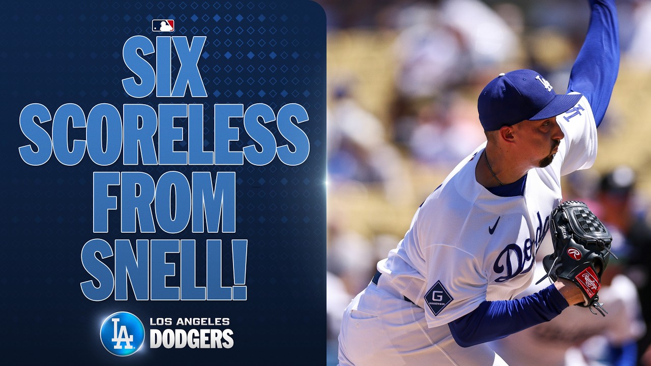 Blake Snell throws SIX SCORELESS INNINGS for the Dodgers! 😮‍💨🔥 (1.00 ERA since return from IL!)