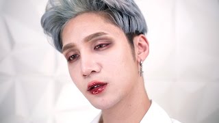 Swollen Red Eyes + "Soul Eater" Lip Makeup - Edward Avila