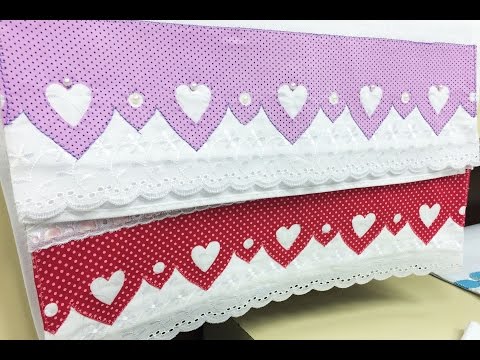 Programa Arte Brasil - 07/07/2015 - Deize Costa - Pano de Copa com Barrado Coração