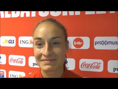Tessa Wullaert na EK kwalificatieduel België - Kroatië op 03.09.2019