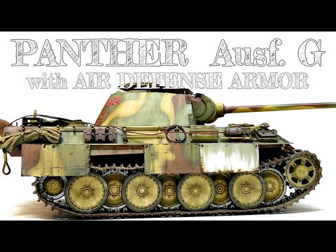 MENG MODEL 1/35 PANTHER G/air defense armor【How to  camouflage painting】#scalemodel #tankmodel