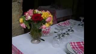 preview picture of video 'Checkered Tablecloths, Vases of Roses (Biot, France)'