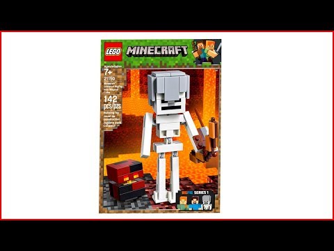 Vidéo LEGO Minecraft 21150 : Bigfigurine Minecraft Squelette avec un cube de magma