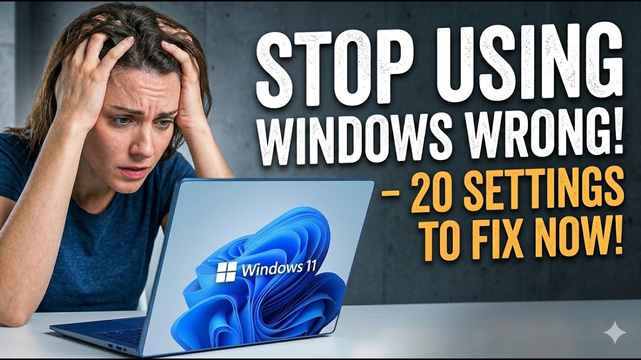 Stop Using Windows Wrong – 20 Settings to Fix Now!