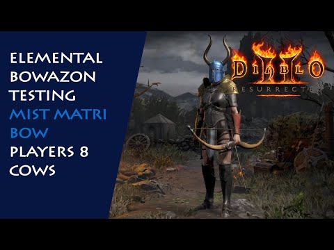 Elemental Bowazon Series: Mist Matriarchal Bow (Cold), P8 Cows - Diablo 2 Resurrected
