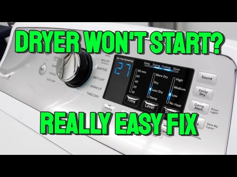 Fix a GE Dryer That Won't Start Or Run | Shows Numbers 0 1 2 | Personality Reset | GE GTD72EBSNWS